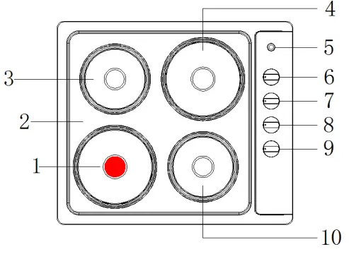 COOKOLOGY SEP601SS Solid Plate Electric Hob-fig2