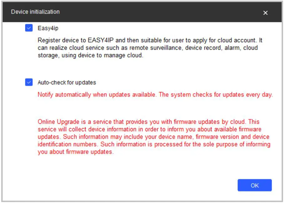 dahua HDBW3441R-AS-P Dome Network Camera - Figure 2-3 Device initialization