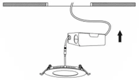 YANSUN FX MJ0026212 1 18 Watt 1 Light Warm Dimmable Integrated LED Recessed Light Kit - installation 3