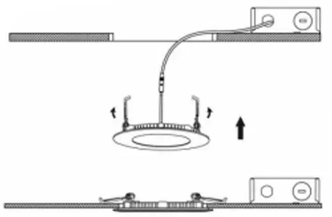 YANSUN FX MJ0026212 1 18 Watt 1 Light Warm Dimmable Integrated LED Recessed Light Kit - installation 4