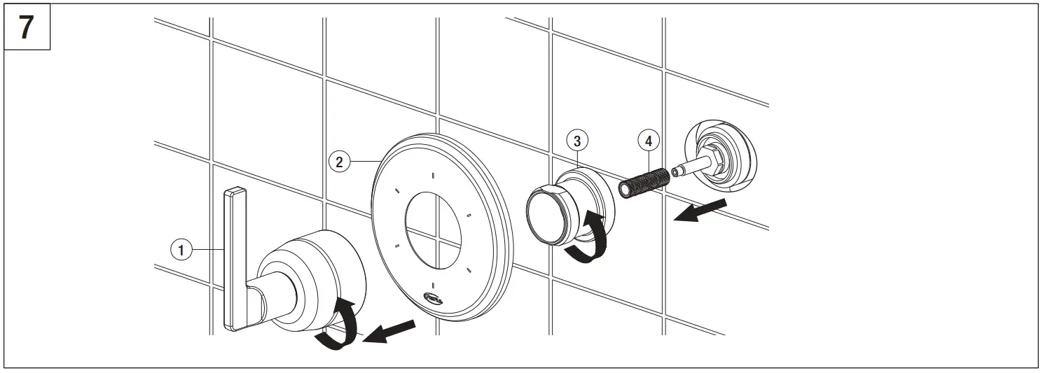 ProFlo PF18TVCP Transfer Valve Trim - Fig 5
