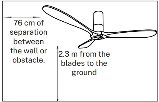 CREATE Wind Tube Ceiling Fan Summer Winter Function - PREPARATION