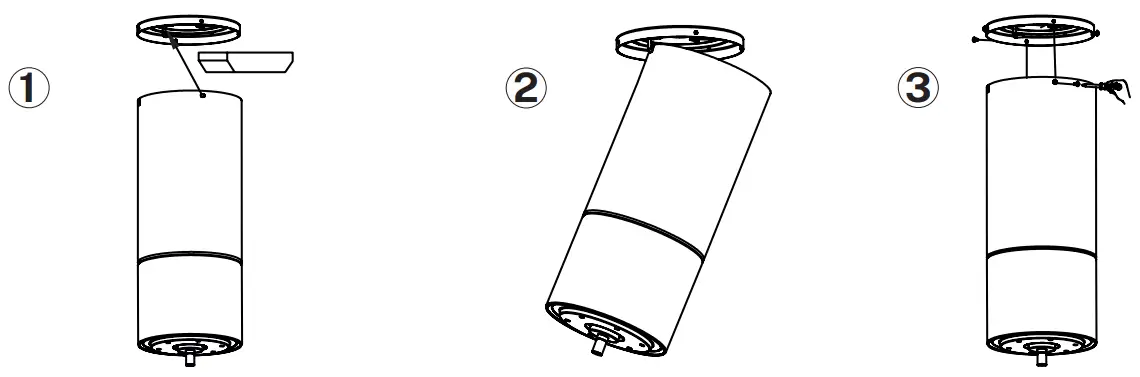 CREATE Wind Tube Ceiling Fan Summer Winter Function - RECEIVER PLACEMENT