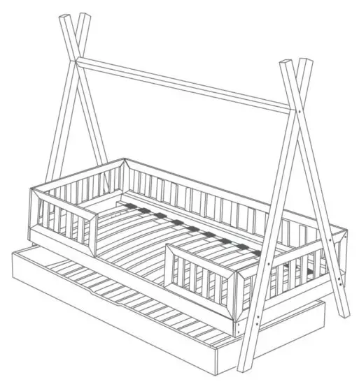 PETIT PUK Express Single bed TED