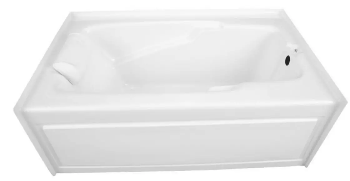 Laurel Mountain 3672MTSR064 Mercer VI 72 Inch x 36 Inch Skirted Acrylic Soaker