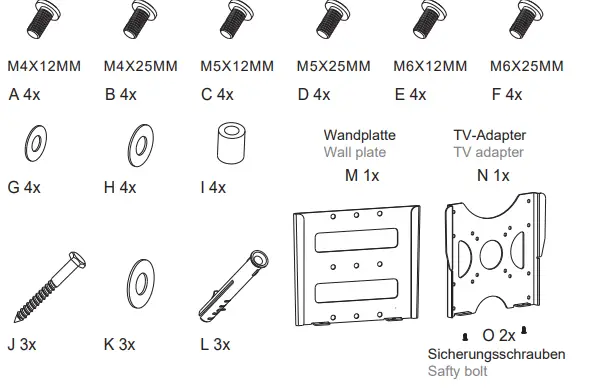HAGOR BL Fixed 200 Tiltable Wall Mount 1