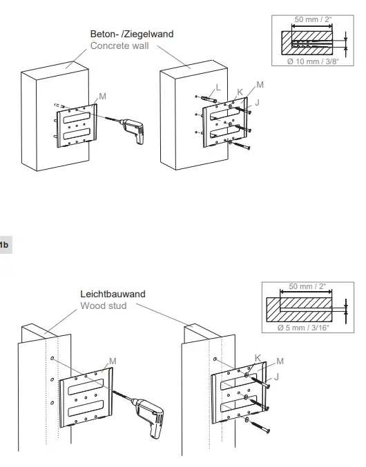 HAGOR BL Fixed 200 Tiltable Wall Mount 2