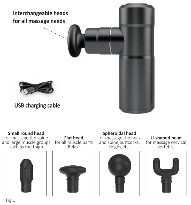 COMFIER CF 4909B Mini Massage Gun-