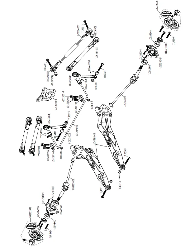 Losi LOS03029T1-T2 Polaris Rzr Brushless RTR 10