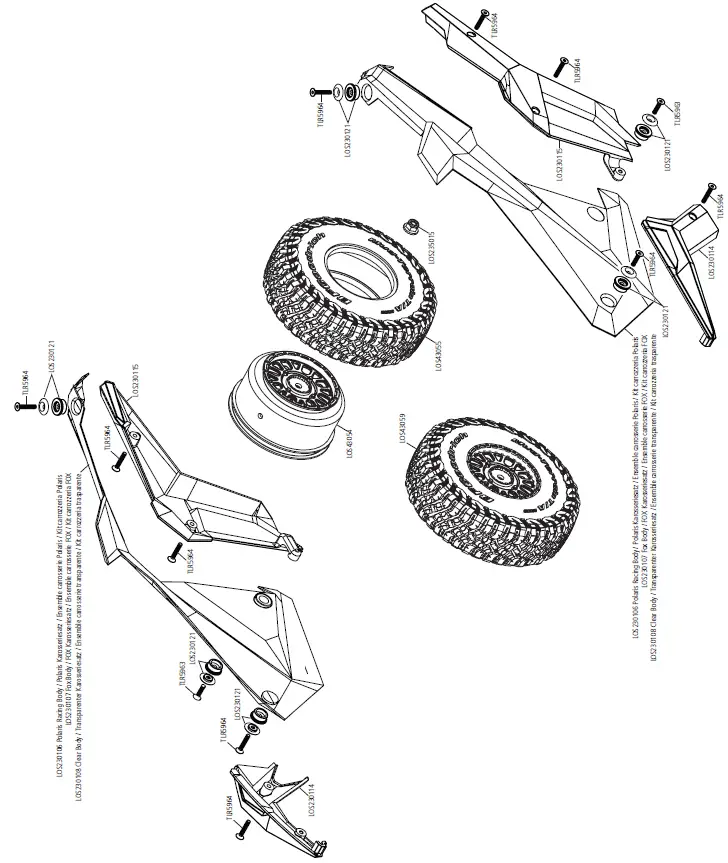 Losi LOS03029T1-T2 Polaris Rzr Brushless RTR 3