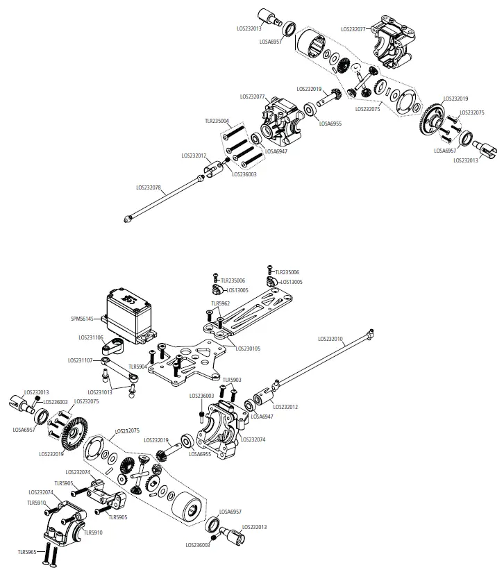Losi LOS03029T1-T2 Polaris Rzr Brushless RTR 6