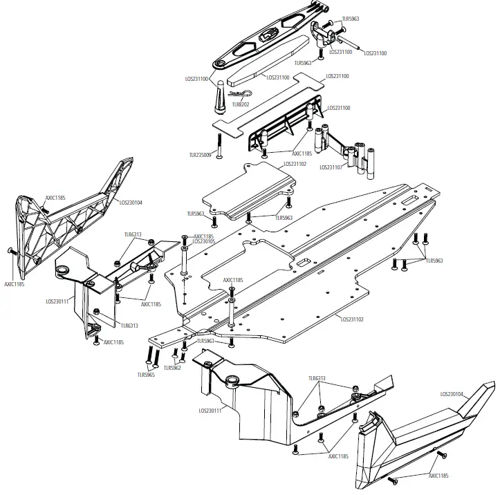 Losi LOS03029T1-T2 Polaris Rzr Brushless RTR 7