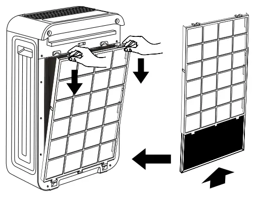 FIELD CONTROLS Trio Plus Air Purifier - Press down