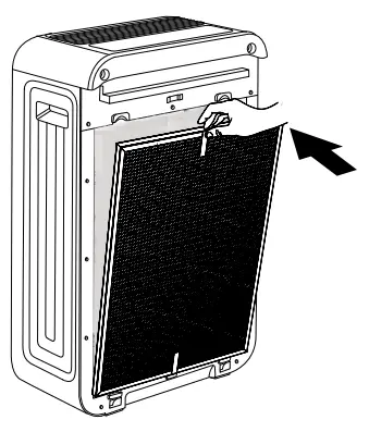 FIELD CONTROLS Trio Plus Air Purifier - Remove the new