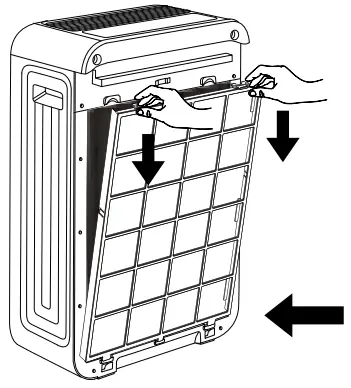 FIELD CONTROLS Trio Plus Air Purifier - filter towards