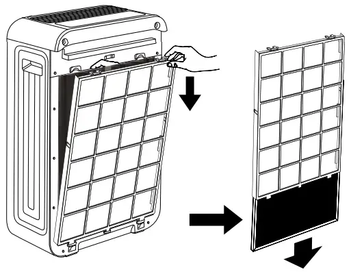 FIELD CONTROLS Trio Plus Air Purifier - frame down