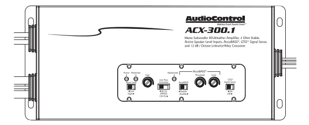 AudioControl ACX-300.1