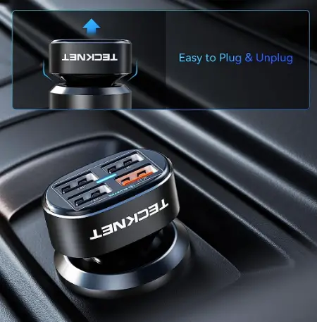 TECKNET-78801-54W-4-Port-USB-Car-Charger-fig-2