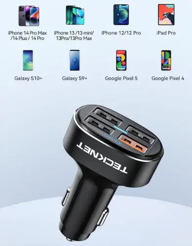 TECKNET-78801-54W-4-Port-USB-Car-Charger-fig-3