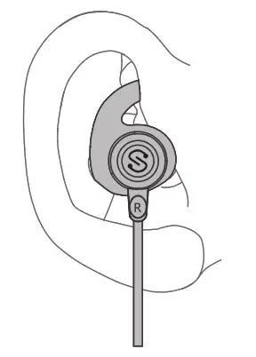 Soundpeats Force Wireless Earphones - Wearing the headset