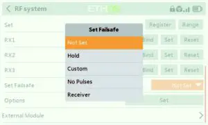 FIG 21 Set Failsafe mode