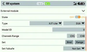 FIG 24 Model Setup for TANDEM X20S External RF Module