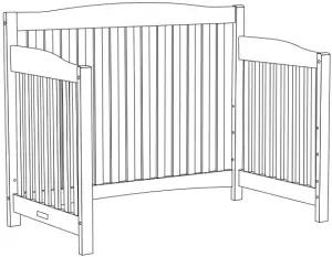 Assembling Monterey Crib -Step 2 - Figure 1