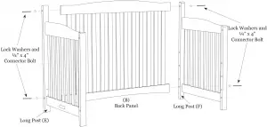 Assembling Monterey Crib -Step 2- Figure 2