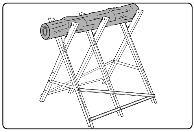 ozito Chainsaw Cutting Stand - Supporting Timber