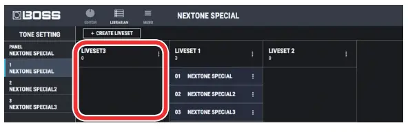 BOSS Using NEXTONE SPECIAL EDITOR - figure 15