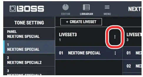 BOSS Using NEXTONE SPECIAL EDITOR - figure 18