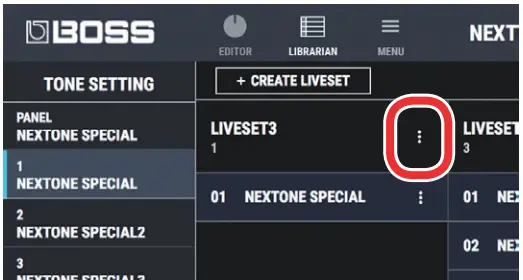 BOSS Using NEXTONE SPECIAL EDITOR - figure 21