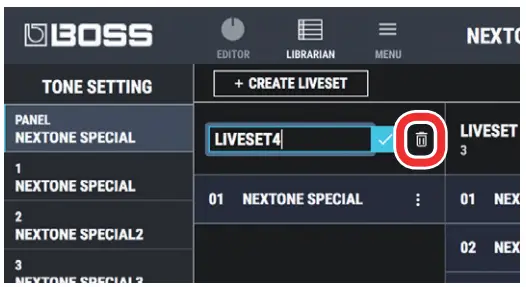 BOSS Using NEXTONE SPECIAL EDITOR - figure 22