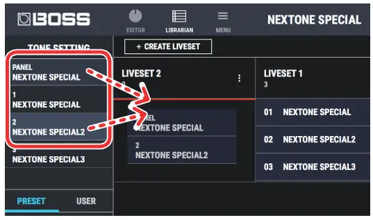 BOSS Using NEXTONE SPECIAL EDITOR - figure 25