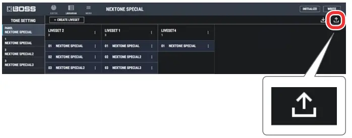 BOSS Using NEXTONE SPECIAL EDITOR - figure 33