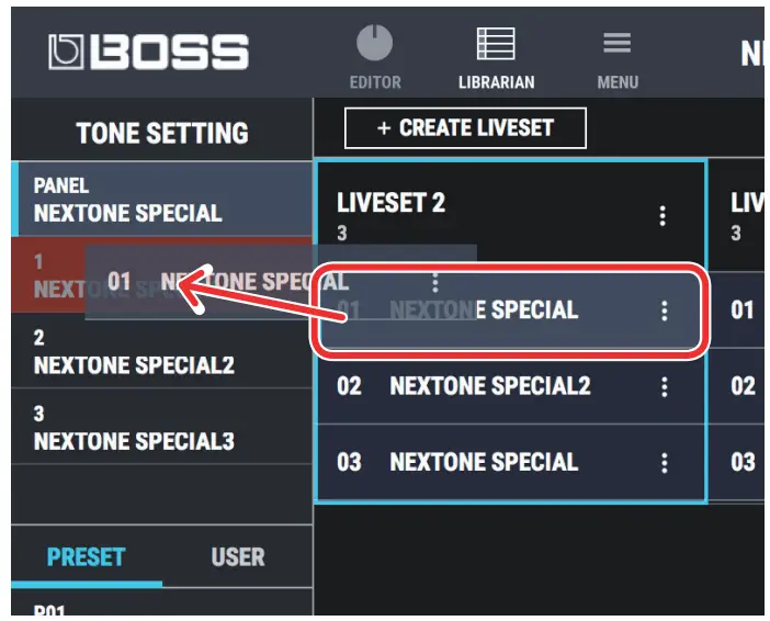BOSS Using NEXTONE SPECIAL EDITOR - figure 35
