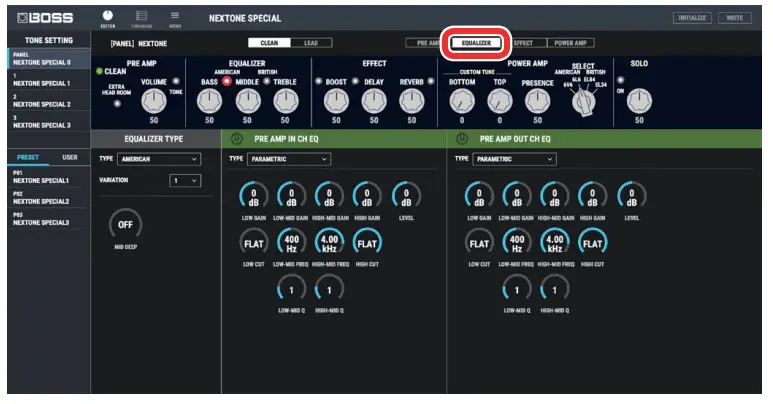 BOSS Using NEXTONE SPECIAL EDITOR - figure 48
