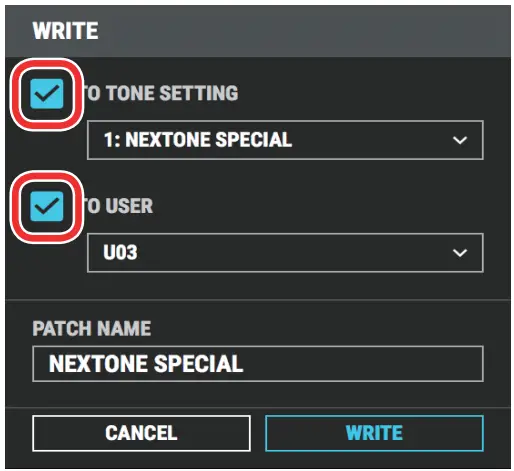 BOSS Using NEXTONE SPECIAL EDITOR - figure 6