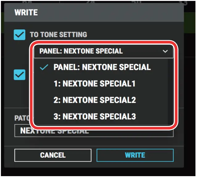BOSS Using NEXTONE SPECIAL EDITOR - figure 7