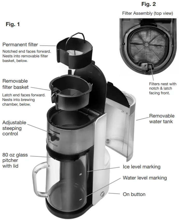 Capresso Iced Tea MAKER 624 -FIGURE 1