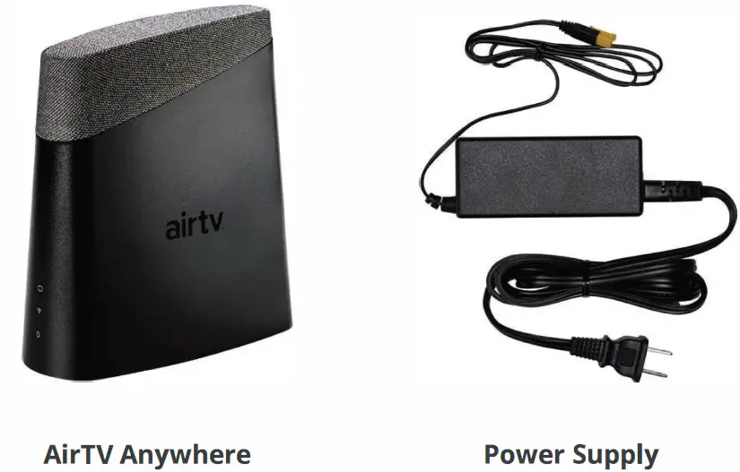 air tv Anywhewre Wi-Fi Enabled Network DVR and Streaming Device What's included