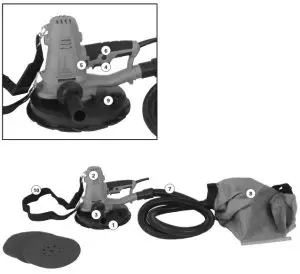 evolution EB225DWSHH 225mm Hand-Held-DRYWALL SANDER