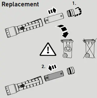 LEDLENSER 502189 P6R Signature LED Torch Rechargeable-Replacement