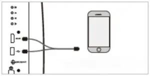 Connect the mobile MHL interface