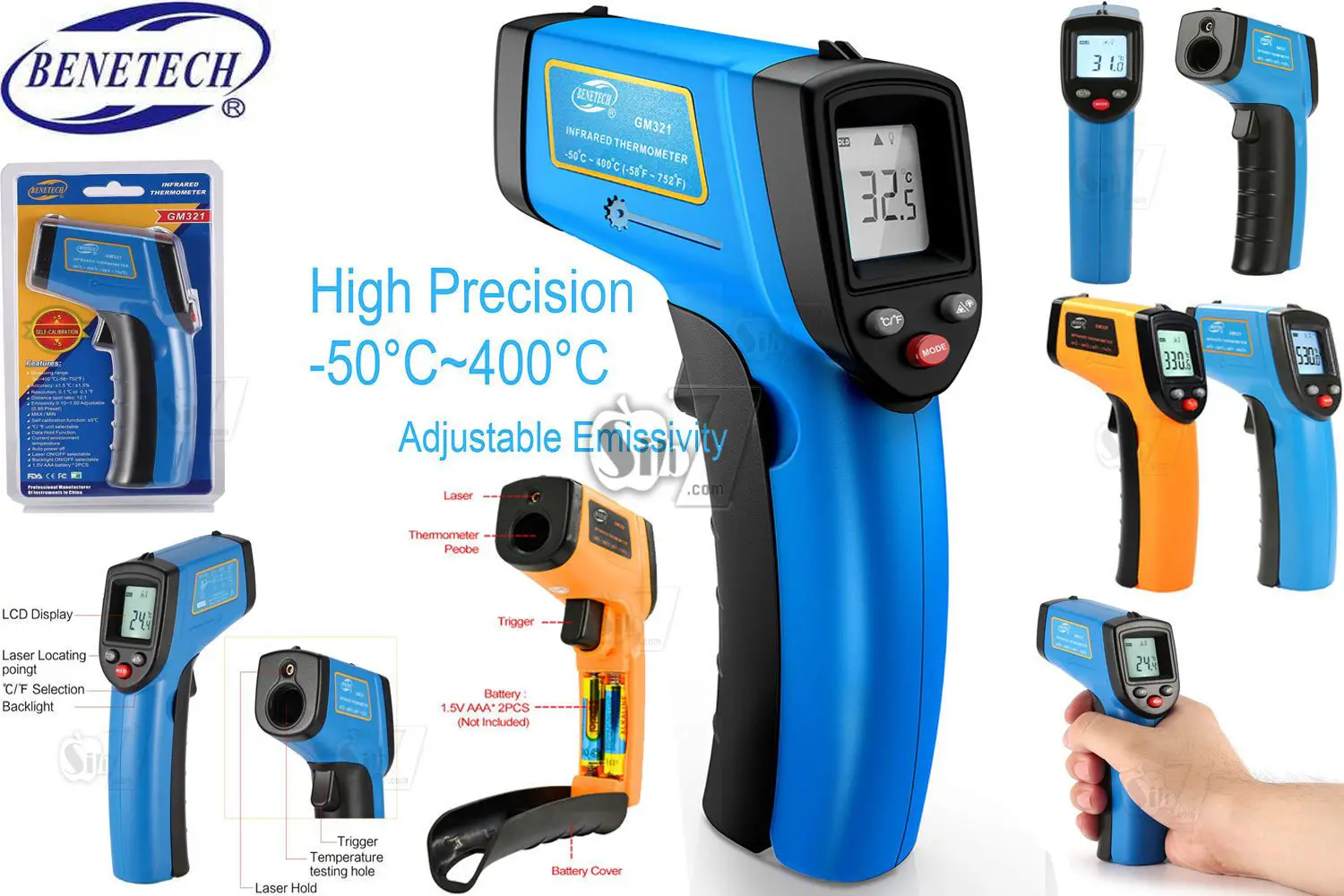 Benetech Gm321 Infrared Thermometer