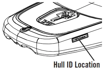 LifeTime Horizon Stand-Up Paddleboard with Paddle - Hull ID Location