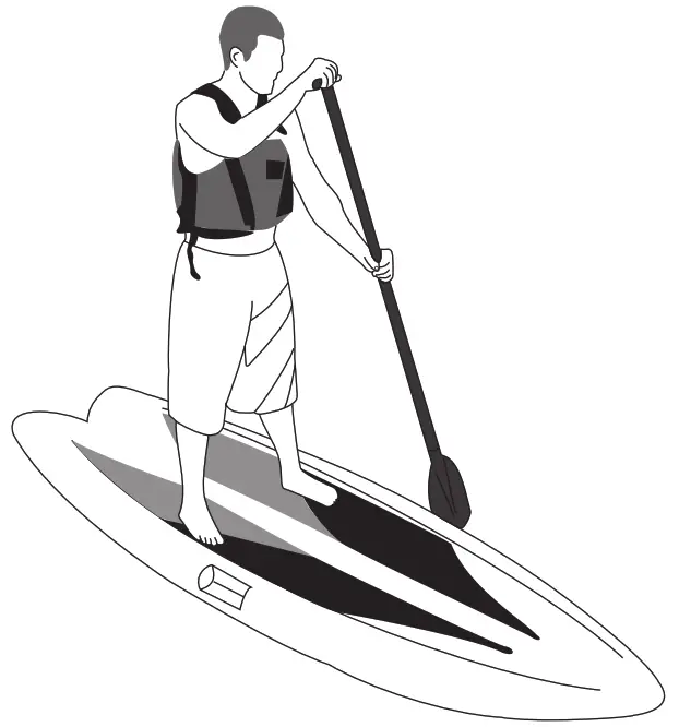 LifeTime Horizon Stand-Up Paddleboard with Paddle - Proper Stance