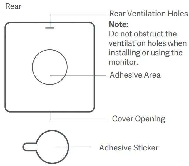 Miaomiaoce Technology MHO C122 Smart Hygrothermograph - Rear
