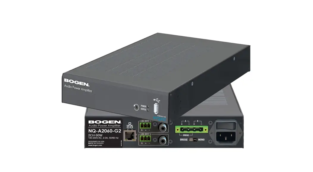 Nyquist Nq-a2060-g2 Audio Power Amplifiers User Manual