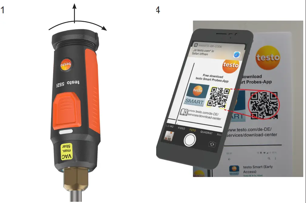 testo 552i Smart Probe for Vacuum Measurment - fig